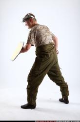 Man Adult Average White Martial art Standing poses Army