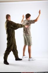 Adult Average White Neutral Standing poses Army Men