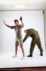 Adult Average White Neutral Standing poses Army Men