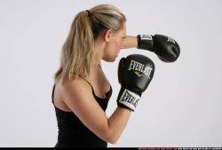 Woman Adult Athletic White Fist fight Detailed photos Sportswear