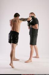 Adult Athletic White Fist fight Standing poses Sportswear Men