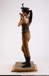 Woman Adult Athletic Neutral Standing poses Army Asian