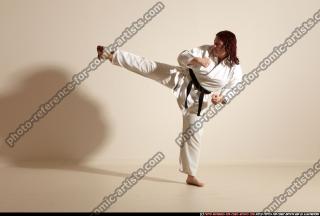 2011 11 MICHELLE SMAX KARATE TRIPLE KICK 16