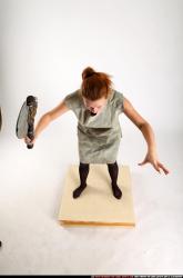 Woman Adult Average White Fighting with sword Standing poses Army