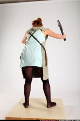 Woman Adult Average White Fighting with sword Standing poses Army