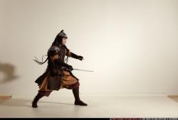 Man Adult Average White Fighting with sword Moving poses Army