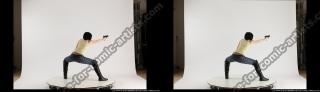 3d-stereoscopic-natalie-leaning-forward-aiming-pistol