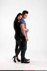 Man & Woman Adult Athletic White Daily activities Standing poses Casual