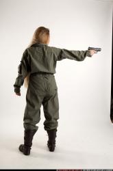 Woman Young Average Fighting with gun Standing poses Army Asian