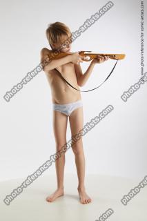 Standing boy with crossbow Novel