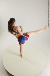 Woman MMA Fighting Poses Ronda