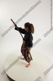 japanese woman in kimono with sword saori 07a