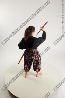 japanese woman in kimono with sword saori 12a