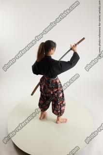 japanese woman in kimono with sword saori 13a