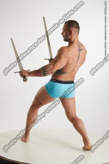fighting man with swords garrott 04