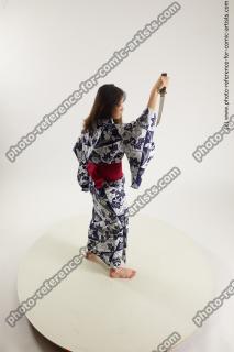 HIMIKAY IN KIMONO WITH DAGGER SAORI 14A