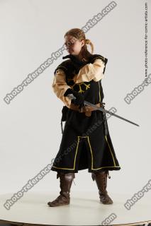 medieval warrior woman with sword vinga 02b