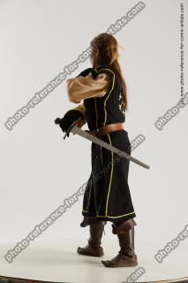 medieval warrior woman with sword vinga 06b