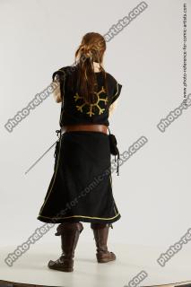 medieval warrior woman with sword vinga 09b