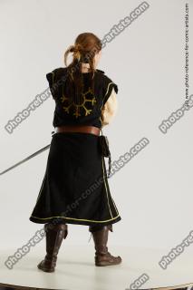 medieval warrior woman with sword vinga 10b