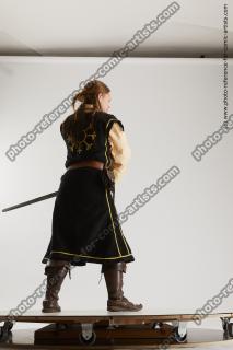 medieval warrior woman with sword vinga 11c