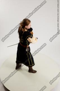 medieval warrior woman with sword vinga 12a