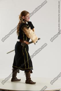 medieval warrior woman with sword vinga 13b