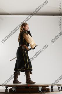 medieval warrior woman with sword vinga 13c