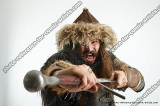 fighting mongol warrior with sword turgen 08