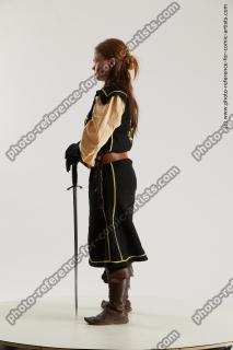 medieval woman warrior with sword vinga 05b