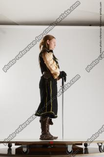 medieval woman warrior with sword vinga 13c