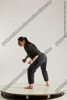 fighting young woman in kimono ronda 03b