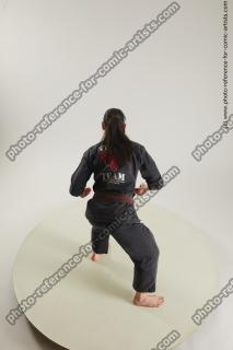 fighting young woman in kimono ronda 07a
