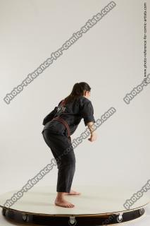 fighting young woman in kimono ronda 09b