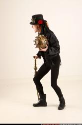 Victoria Steampunk Cane Bomb Pose