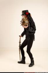 Victoria Steampunk Cane Bomb Pose