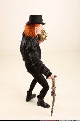 Victoria Steampunk Cane Bomb Pose