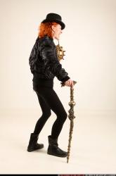 Victoria Steampunk Cane Bomb Pose