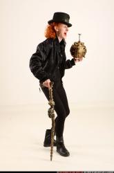 Victoria Steampunk Cane Bomb Pose