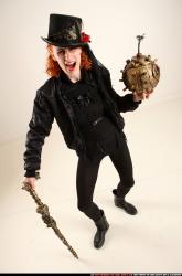 Victoria Steampunk Cane Bomb Pose