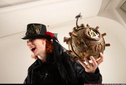 Victoria Steampunk Cane Bomb Pose