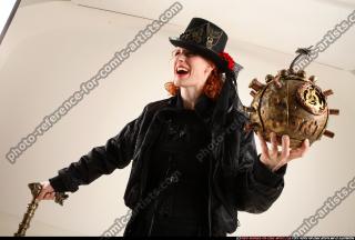 Victoria Steampunk Cane Bomb Pose 32