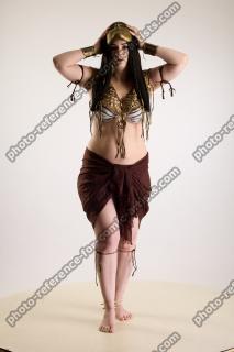 Moira Cosplay Ancksunamun Standing With Hand On Mask 08