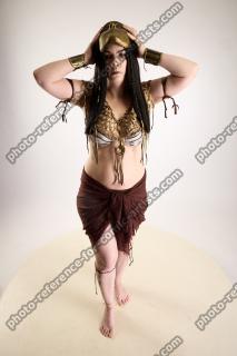 Moira Cosplay Ancksunamun Standing With Hand On Mask 09