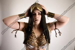 Moira Cosplay Ancksunamun Standing With Hand On Mask 10