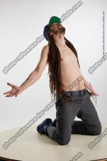 Nigel Kneeling With Dreadlocks 08