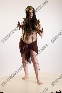 Moira Cosplay Ancksunamun Standing with Knifes