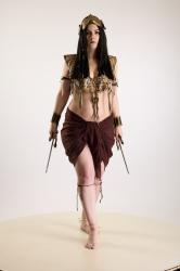 Moira Cosplay Ancksumanun Pose With Daggers