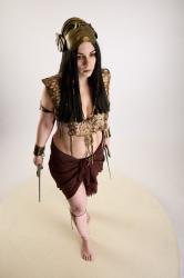 Moira Cosplay Ancksumanun Pose With Daggers