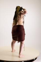 Moira Cosplay Ancksumanun Fight Pose With Daggers